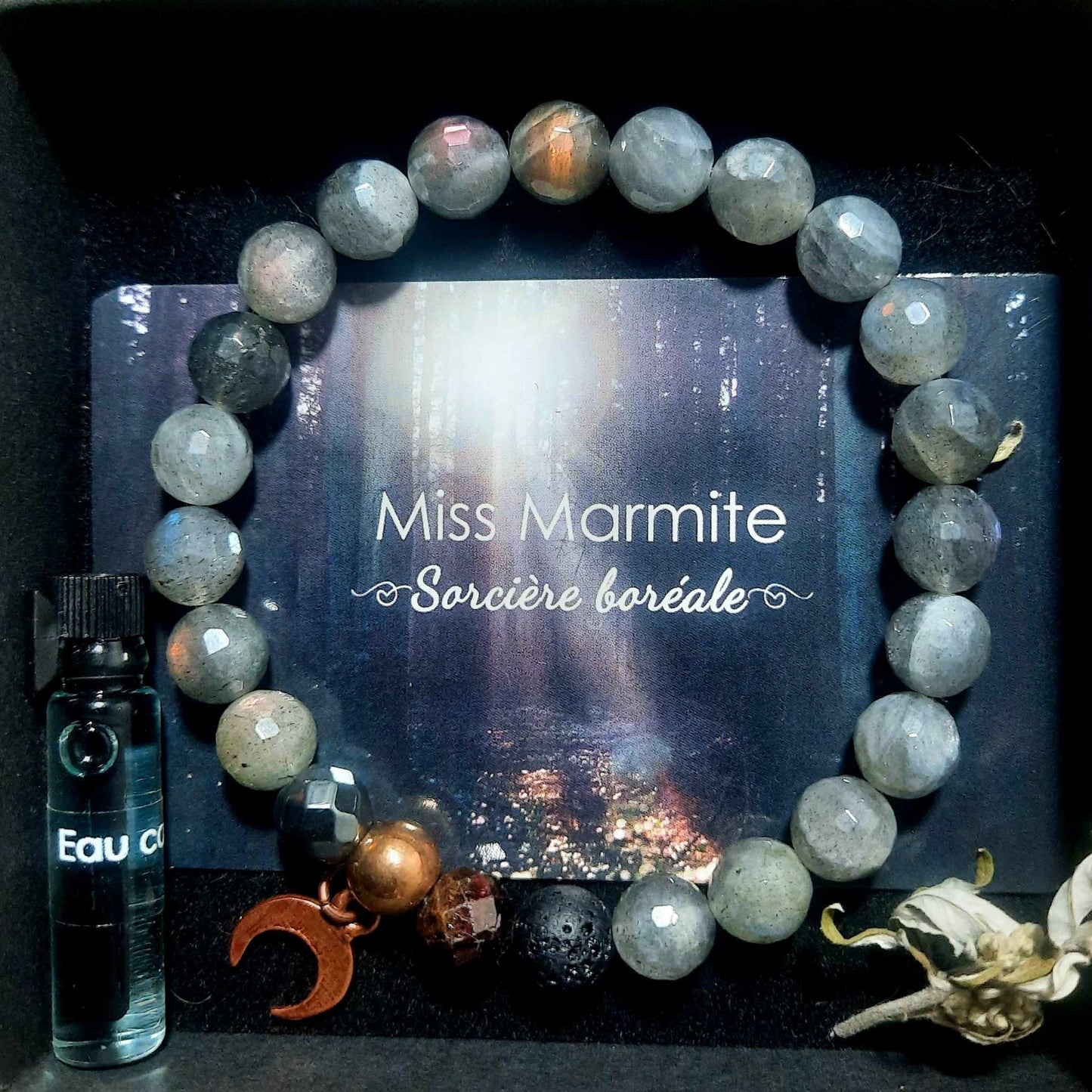 Bracelet diffuseur en Labradorite AAA