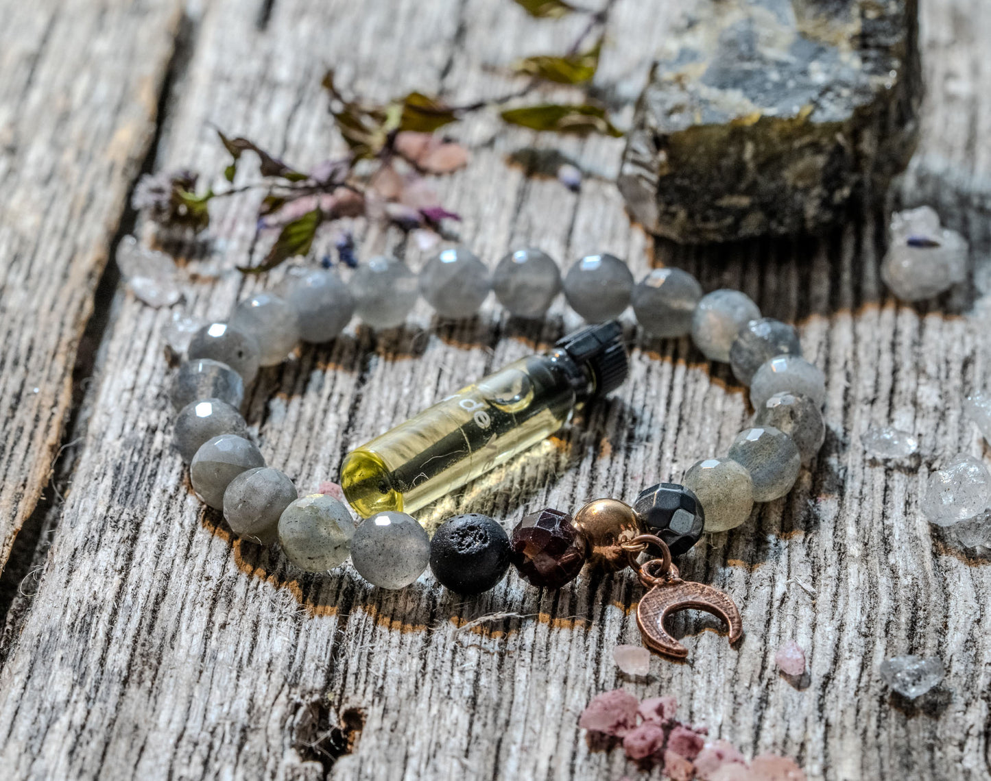 Bracelet diffuseur en Labradorite AAA