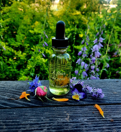 Huile réparatrice - À fleur de peau