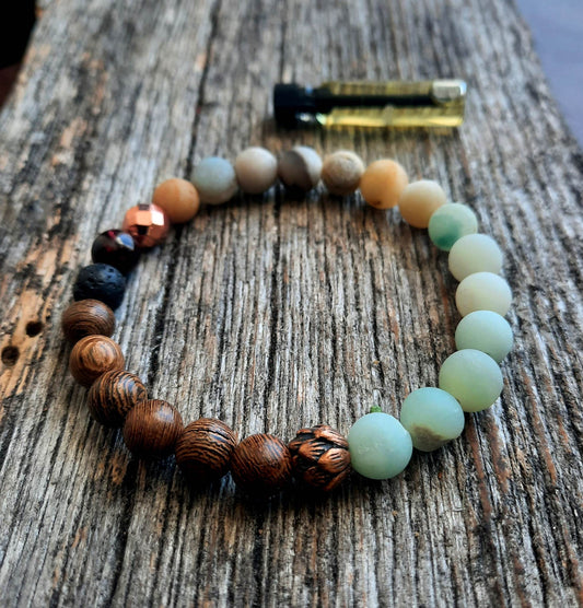 Bracelet diffuseur en Amazonite